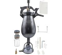 Chinese Manual Popcorn Cannon, Traditional High Pressure Popcorn Maker, Stainless Steel Retro Machine with Dual Safety Valves(1000ml)