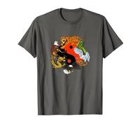 Chinese Martial Arts - The Seven Animals Forms T-Shirt, Men, Asphalt Grey, 5X-Large