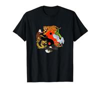 Chinese Martial Arts - The Seven Animals Forms T-Shirt, Men, Black, Large