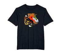 Chinese Martial Arts - The Seven Animals Forms T-Shirt, Men's Big and Tall, Black, 5X Tall