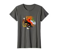 Chinese Martial Arts - The Seven Animals Forms T-Shirt, Women, Asphalt Grey, 3X-Large