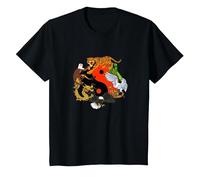 Chinese Martial Arts - The Seven Animals Forms T-Shirt, Youth, Black, Large