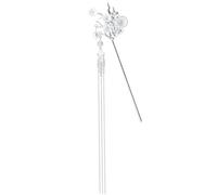 Chinese Metal Hair Pins With Floral Design And Tassels, Elegant Styling For Buns And Updos, Lightweight Women’S Hair Accessories
