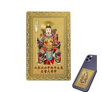 Chinese Middle Year Card | Copper Collectible Blessing , Chinese Year of the Year Blessing Card | for Harmony, Prosperity, Luck and Success