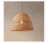 Chinese Modern Style Chandelier Zen Tea Room Vine Weaving Lamp Retro Living Room Dining Room Chandelier(3-Color Light,A D30cm)