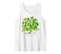 Chinese Money Plant Illustration Pilea peperomioides Tank Top