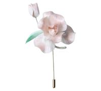 Chinese Mulberry Silk Iris Brooch, Flower Pin, Handmade For Cheongsam Suit Coat, Cultural Heritage Accessory, Intangible Craftsmanship