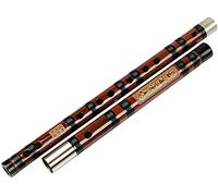 Chinese Musical Dizi Clarinet Performance Bass Bamboo Flute Beginner Transverse Flute C,D,E,F,G Tune(Color:D)