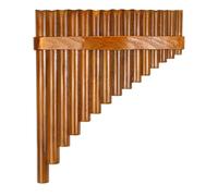 Chinese Musical Instrument 15-Tube G Tone Natural Bamboo Flute Adjustable Wind Panpipe Handmade Panpipe (Color : Right Hand)