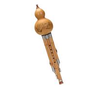 Chinese National Musical Instrument Hulusi Flute Beginner Adult Professional Playing Type Gourd Flute Professional Hulusi (Color : D key)