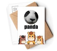 Chinese National Treasure Animal Panda Postcards Envelopes Cards Mailing Year Horse