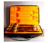Chinese National Wind Instrument Hulusi Natural Gourd Mahogany Tone Hulusi Flute Set With Case Professional Hulusi