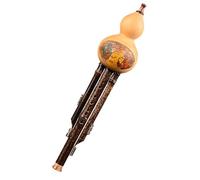 Chinese National Wind Instrument Hulusi Three-tone Detachable Learning Performance Type Gourd Flute Professional Hulusi (Color : B flat)