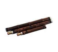 Chinese Natural Vertical Bamboo Flute Instrument Professional Double Section One-way Installation Flute Professional Performance To Bamboo Flute (Color : G)