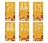 Chinese New Year 2025 Snake Red Envelopes,Chinese New Year Red Envelopes 2025 | Spring Festival Red Packages - Year of the Serp Lucky Red Envelopes 6 Pack
