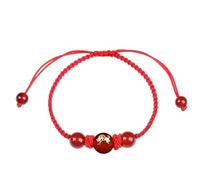 Chinese New Year 2026 Horse Red Bracelets - Red String Bracelet,Adjustable Red String & Agate Lucky Charm Bracelet for Chinese New Year Gifts,Year of The Horse Gifts
