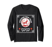 Chinese New Year 2026 Horse Zodiac Horoscope Long Sleeve T-Shirt