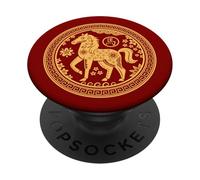 Chinese New Year 2026 Year of The Fire Horse Zodiac Sign PopSockets Adhesive PopGrip