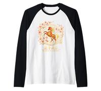 Chinese New Year 2026 Year of The Horse Raglan Baseball Tee