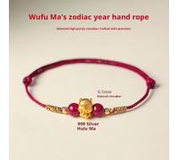Chinese New Year Bracelet Red String Gold Horse Bracelet,Feng Shui Lucky Protection Handmade Braid Bracelets,Adjustable Handmade Chinese Zodiac Aniamal 2026 Festive Jewelry Gift for Women Men