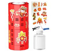 Chinese New Year Bubble Machine, Holiday Bubble Machine - Automatic Bubble Machine with Sound and Light | 2025 New Year Bubble Blowing Toys for Indoor and Outdoor, J
