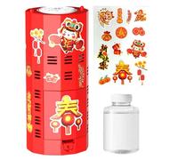 Chinese New Year Bubble Machine,Holiday Bubble Machine - Automatic Bubble Maker Toy with Sound and Light | Indoor and Outdoor Games for Birthday Weddings, Div Toy