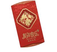 Chinese New Year Card with Envelope Embossed Holiday Greeting for Festival Celebration and Traditional Blessing Year of Horse Greeting ， Holiday Gifting Festival Celebration