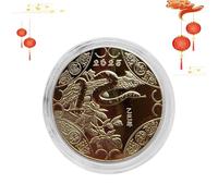 Chinese New Year Commemorative Coin - Calendar Calendar Corner, Chinese New Year Coin | Traditional Snake Retro Corner, Sturdy Gold Foil Snake Coin Long Lasting for The New Year