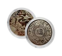 Chinese New Year Commemorative Coin - Chinese New Year Snake Coi-ns | 2025 Year Of The Snake Coin | Exquisite Commemorative Coin | Sturdy Long Lasting Snake Coin Retro Coin For Family Friends