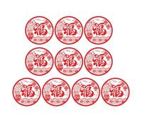 Chinese New Year Decoration 18Pieces Snake Themed Window Sticker Clings Decal for Home and Business Festivals Party Removable Wall Decors