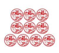Chinese New Year Decoration 18Pieces Snake Themed Window Sticker Clings Decal for Home and Business Festivals Party Removable Wall Decors