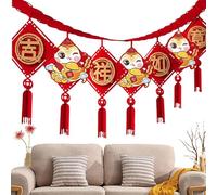 Chinese New Year Decoration - 2025 Chinese New Year Snake Decorations | Spring Festival Home Decorations, Lucky Snake Chinese Knot Fu Decor for Wall Window Ceiling