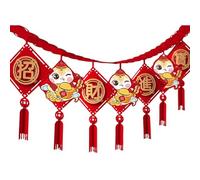 Chinese New Year Decorations,2025 Lunar New Year Decorations - Spring Festival Home Decorations, Lucky Snake Chinese Knot Fu Decor for Wall Window Ceiling