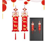 Chinese New Year Decorations, 3D Waterproof Holiday Stickers, Chinese Lunar New Year Decorations for Home, Family, Friends, Men, Women, Interior Walls Entrance Living Room