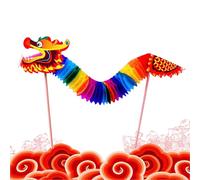 Chinese New Year Dragon Dance, New Year Garland DIY Dragon Dance | New Year Paper Dragon Puppet Home Decor Creative Educational Toys
