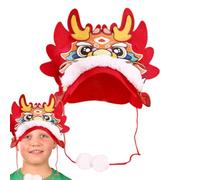 Chinese New Year Dragon Hat - Nonwoven Fabric Craft Hat Ornament for Year of The Dragon | Cute Spring Festival Home and Decor Accessory | Fun Holiday for Kids and Adults, Manual Assemb