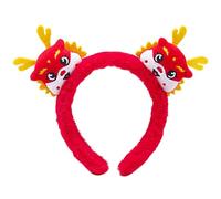 Chinese New Year Dragon Horn Hairband Soft Plush Eye Catching Colors Comfortable Elasticity Great For Festivities New Year Headbands For Women Happy Headband Girls Christmas Headband Hairband Gold