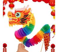 Chinese New Year Dragon | Portable 3D Chinese Paper Dragon Garland,Creative DIY Puppet Kits, Lunar New Year, Multifunctional Party Decorations for