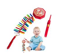 Chinese New Year Firecracker, Spring Festival Decorations, Portable Electronic Fireworks with Sound Crash Decorations, Red Traditional Oriental Pendant, Chinese New Year