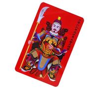 Chinese New Year Greeting Card | Collectible Copper Charm Keepsake | Year Of The Horse Blessing Card | For Happiness Success Home Decoration Festive Celebration And Travel Luggage