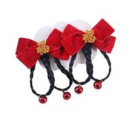 Chinese new year hair accessories,hair accessories, 1 Pair Chinese New Year Hair Clips for Kids, Chinese Traditional Bow Wig Braid Hairpin Tassel Hair Barrettes for Children Girl Hair Accessories(