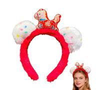 Chinese New Year Headband - Lunar New Year Horse Head Accessory,Headband for Parties and Costumes | for Boys Girls Students Invited to Festival Parties Enthusiasts of the C