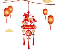 Chinese New Year Horse Ornament - Vietnamese Felt Home Decor | Lunar New Year Decor - for Cars Schools Offices Cafes Bookstores Display Bedside Party Festival