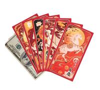 Chinese New Year Horse Red Envelopes - 6 Pack for Festive Parties, Spring Festival Red Envelopes - For Birthday Parties Christmas Graduations Family Gatherings and Events
