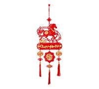 Chinese New Year Ornaments, Felt Vietnamese Paper-Cut, 35 * 92cm, Lunar New Year Decorations, Festival Collectibles, Decorative Set, For Cars Schools Offices Cafes Bookstores Display
