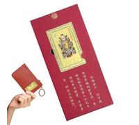 Chinese New Year Protection Card | Collectible Copper Keepsake - Spiritual Blessing Card,for Luck Harmony Success Bag Home Display Celebration