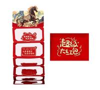 Chinese New Year Red Envelopes 2026 | Cartoon Folding Lunar Traditional Decorations | Chinese Red Silver Envelopes, For Family, Friends, Sons, Daughters,