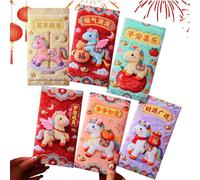 Chinese New Year Red Envelopes 2026 - Good Luck Spring Festival Decorations, Chinese Red Money Envelopes for Cash, Wedding, Birthday, Celebration, Lunar New Year, Party, Family, Kids