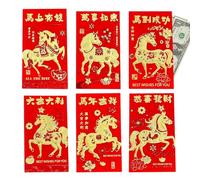 Chinese New Year Red Envelopes Horse - Holiday Supplies,Lunar New Year Hong Bao | for Wedding Birthday Celebration Family Gatherings Christmas Graduation Baby Showers Holiday
