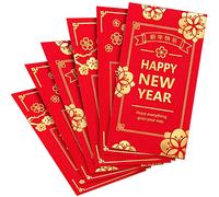 Chinese New Year Red Envelopes Lucky Money Pockets 2022 Year of The Tiger Hong Bao 3.5 x 6.7 3 Plum Blossom Design Red Packet for Party Wedding Lunar Year, 36 Pack